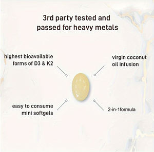 OEM直接メーカーフードサプリメント大人の心臓血管ビタミンD K2投与量フォームカプセル - Product Image 3