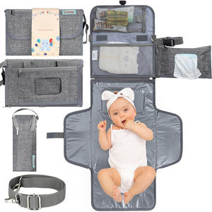 Free Sample Portable Diaper Changing <b>Pad</b> Portable Changing <b>Pad</b> for Newborn Baby Changing <b>Pad</b> with <b>Smart</b> Pocket - Product Image 4