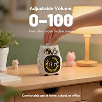 Minuteur visuel en plastique le plus vendu, en forme de hibou, 99 minutes, gestion du temps, compte à rebours, compte à rebours progressif, minuteur visuel numérique pour enfants