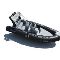 Bateau de pêche sportive Liya avec moteur hors-bord, bateaux Panga en fibre de verre de 4 à 8 m pour la pêche de loisir à grande vitesse