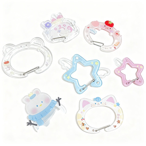 Moschettone Portachiavi in Plastica Personalizzato con Stampa UV, Clip in Acrilico con Cartoni Animati, Direttamente dalla Fabbrica in Cina - Product Image 4
