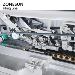 Línea de Producción ZONESUN ZS-FAL180V9 Automática con Bomba de Pistón Servo para Rellenar, Tapar y Etiquetar Frascos de Vidrio con Mermelada, Salsa o Pasta - Product Image 6