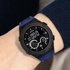 นาฬิกาข้อมือดิจิตอลเรืองแสง <span class=keywords><strong>LED</strong></span> รุ่น <span class=keywords><strong>TOMI</strong></span> T206 สำหรับผู้ชาย ดีไซน์เรียบง่าย กันน้ำ 30 เมตร นาฬิกาสปอร์ตผู้ชาย แสดงวันที่ นาฬิกาอิเล็กทรอนิกส์สำหรับนักเรียน - Product Image 6