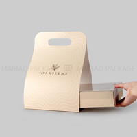 Gâteaux Personnalisés Croissant Sandwichs Boîte de Traiteur Afternoon Tea Desserts Boîte d'Emballage Pasties Pain Boîte d'Aliments à Emporter avec Poignée