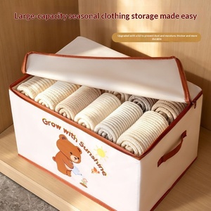 Nueva Caja Organizadora de Ropa Plegable de Tela con Diseño de Dibujos Animados para Armario, Organizador de Juguetes, Uso Doméstico - Product Image 6