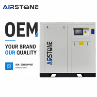 Kompresor Udara Sekrup Rotary Berpelumas Air Bebas Oli AirStone Industrial 37KW 50HP 8Bar Direct Drive Silent Perawatan Mudah
