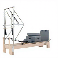 Máquina de Pilates de Madera Comercial de Alta Calidad para Estudio de Pilates, Cama de Pilates con Media Torre para Salud y Bienestar
