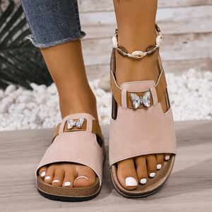 Sandalias Planas Cómodas para Mujer, Sandalias Casuales de Verano con Punta Abierta, Ligeras para Uso Diario - Product Image 4