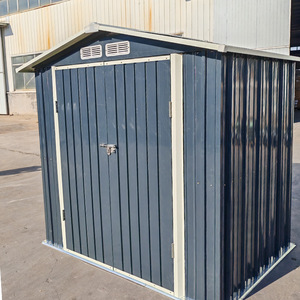 Abri <span class=keywords><strong>de</strong></span> jardin simple en métal galvanisé pour outils, idéal pour cour, chantier et rangement <span class=keywords><strong>de</strong></span> matériel divers - Product Image 1