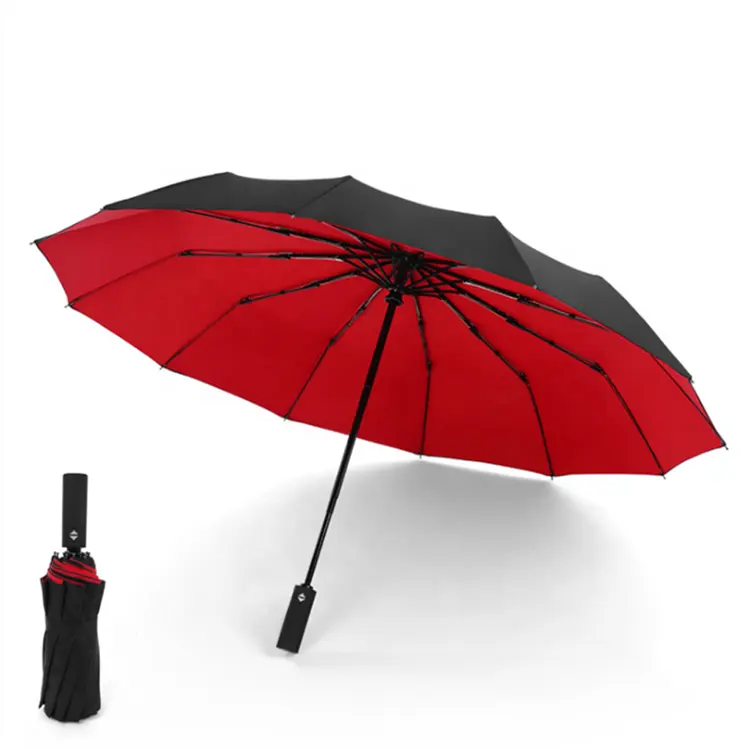 Премиум УФ-защита полностью автоматический складной портативный Зонт с принтом логотипа
