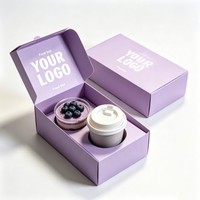 Boîte en papier pliable avec insert en carton personnalisable avec logo pour emballages de café, de jus, de gobelets et de gâteaux à emporter