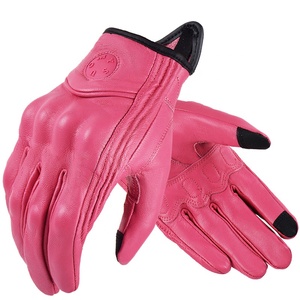 Guanti da <span class=keywords><strong>Moto</strong></span> <span class=keywords><strong>Vintage</strong></span> Suomy in Pelle di Capra, Guanti da Strada Retrò Marroni per Motociclisti, Uomo e Donna - Product Image 3