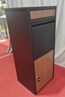 Boîte à colis résistante aux intempéries, armoire en acier inoxydable, ancrage au sol, serrure, boîte aux lettres extérieure