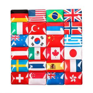 Fabricant d'aimants de réfrigérateur en verre cristal avec drapeau national, souvenirs personnalisés d'Algérie - Product Image 6