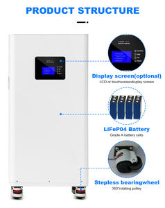 แบตเตอรี่ลิเธียม 15 กิโลวัตต์ชั่วโมง ระบบพลังงานแสงอาทิตย์ติดผนังสำหรับเก็บพลังงานภายในบ้าน พร้อมระบบจัดการแบตเตอรี่อัจฉริยะ (Smart BMS) - Product Image 6
