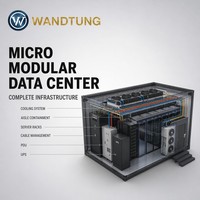 Baie de serveur de centre de données intégrée professionnelle personnalisée de 19 pouces avec module micro intégré, surveillance DCIM intelligente et économie d'énergie