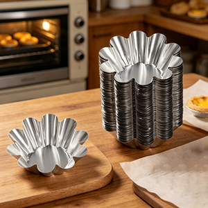 <span class=keywords><strong>Moule</strong></span> à tartelettes <span class=keywords><strong>jetable</strong></span> en <span class=keywords><strong>aluminium</strong></span> pour la vente en gros, petit <span class=keywords><strong>moule</strong></span> à <span class=keywords><strong>tarte</strong></span>, mini <span class=keywords><strong>moule</strong></span> à cupcakes, <span class=keywords><strong>moule</strong></span> à gâteaux, <span class=keywords><strong>moule</strong></span> à biscuits, moules de cuisson pour la cuisine et le bricolage - Product Image 1