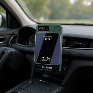 Supporto per auto in plastica con finitura opaca, installazione con nastro 3M, accessorio per cruscotto - Product Image 2