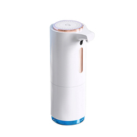Distributeur automatique de savon moussant Morton avec capteur, sur pied, en ABS, pour usage domestique et hôtelier, recharge USB, capacité 300 ml