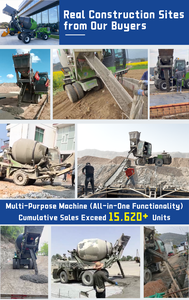 Selbstladender Zementmischer 4,2L 14-17,5 cbm/h Kapazität Tragbarer Mini-Betonmischer mit Pumpmaschine - Product Image 5