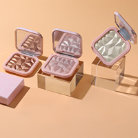 Palette Illuminatrice Végétalienne Poudre Pressée Effet Diamant, Maquillage Longue Tenue Peau, Bronzer et Enlumineur Haute Pigmentation Marque Blanche