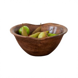 Bol à fruits en bois de qualité supérieure pour restaurant, hôtel, vaisselle décorative, vente en gros - Product Image 1