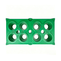 Sunsbuild Plateaux et pots ronds durables à 8 cellules pour la propagation des succulentes et des légumes, kit de démarrage complet pour le jardinage