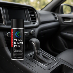 Peinture en aérosol noire ultra-éclatante avec finition satinée |   Conçu pour les bombes de peinture aérosol automobiles en plastique - Product Image 5
