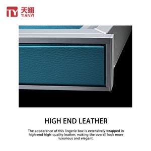 Luxury Aluminum Alloy Wall Mount Detachable Design Pull <b>Storage</b> <b>Basket</b> <b>Soft</b> Closing Lingerie Box Wardrobe Accessories Organizer - Product Image 3