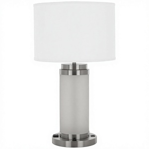 Lampe de table en verre avec prise électrique pour la décoration de la maison, chambre à coucher, hall d'hôtel, chambre d'hôtel - Product Image 1