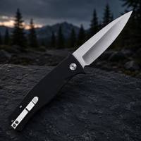 Couteau de survie et de chasse personnalisé avec lame 4Cr13, vente chaude, outil de camping, couteau de poche, couteau pliant tactique G10