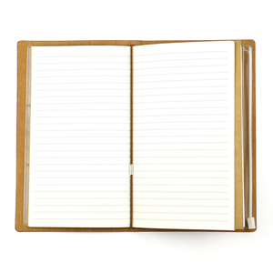 Carnet de voyage A6 en cuir PU vintage personnalisé avec logo, pages de rechange lignées, quadrillées et à pois, organisateur de journal – Vente en gros - Product Image 3