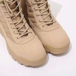 Scarpe da allenamento antiscivolo con cerniera scarpe da ginnastica Desert kaki stivali alti resistenti all'usura stivali tattici per uomo e <span class=keywords><strong>donna</strong></span> - Product Image 4