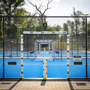 Cancha <span class=keywords><strong>de</strong></span> Pádel Profesional <span class=keywords><strong>de</strong></span> Alta Calidad con Estructura <span class=keywords><strong>de</strong></span> Acero, Vidrio Templado, Césped Artificial e Iluminación, Estándar FIP WPT - Product Image 6
