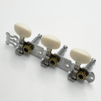 2R2L Short Tail Hole Open Ukulele Tuning Pegs Type for Small 4-string Ukuleles Exquisite Ukulele Accessories Plum Blossom