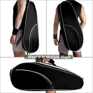 Sac de raquette de tennis et de pickleball super spacieux et léger avec compartiment à chaussures – Vente en gros - Product Image 5