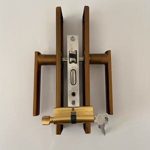 1 Ensemble de Serrure de Porte Intérieure en Alliage de Zinc, Poignée Robuste avec Corps de Serrure, Cylindre et 3 Clés pour Chambre à Coucher, Bureau, Réversible - Product Image 6