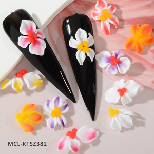 Flor <span class=keywords><strong>de</strong></span> primavera 30 uds/kit colorido Vietnam hecho a mano Nail Art resina encantos 3D diseño <span class=keywords><strong>uñas</strong></span> acrílico <span class=keywords><strong>flores</strong></span> - Product Image 2