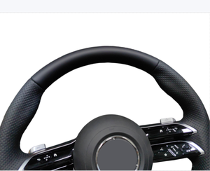 Volant de direction en cuir personnalisé pour Mercedes Benz C E S GLC GLS <span class=keywords><strong>GLE</strong></span> S400 S350 W222 W213 W223 W167 W292 Maybach Classe S - Product Image 4
