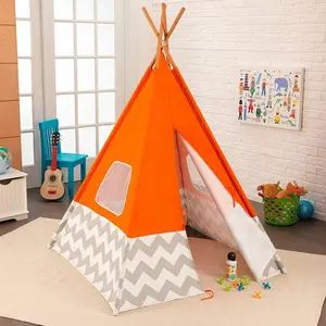 100% 棉帆布出牙儿童帐篷，高品质的孩子出牙玩孩子房子帐篷