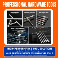 Clé à douille en T, clé hexagonale métrique avec poignée antidérapante, outil manuel robuste, possibilité de personnaliser le logo et l'emballage