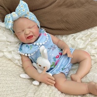Sevimli Yumuşak Silikon Yeniden Doğmuş Bebek Bebek Oyuncak Bebek 50 cm Ağırlıklı Kız Bebek Anatomik Olarak Doğru Çocuklar İçin Arkadaş Hediyesi