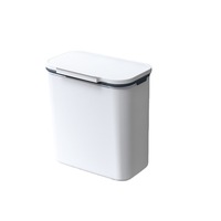 Poubelle murale pliable pour porte d'armoire de cuisine, seau de rangement