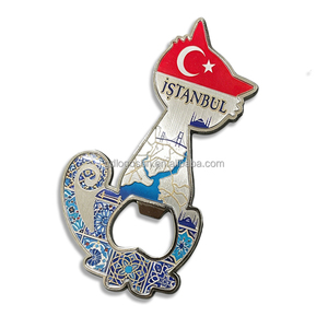 Apribottiglie Magnetico a Forma di Gatto Souvenir di <span class=keywords><strong>Istanbul</strong></span> Key West Florida, Apribottiglie in Metallo Multifunzionale, Regalo da Viaggio - Product Image 2