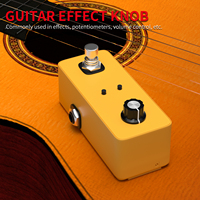 Boutons de style Boss, trou d'axe de 6,35 mm, bouton de guitare en plastique noir, boutons d'amplificateur avec vis de fixation pour pièces de pédale de guitare