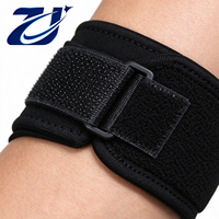 Sangle de coude réglable pour le tennis, la gym et le badminton – Attelle élastique pour l'avant-bras avec fermeture auto-agrippante et compression