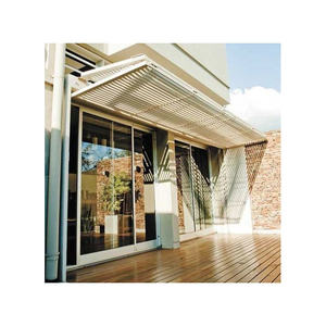 Portes de <span class=keywords><strong>garage</strong></span> modernes pliables verticales, coupe-vent, finies, avec verre <span class=keywords><strong>en</strong></span> <span class=keywords><strong>bois</strong></span> et télécommande - Product Image 5