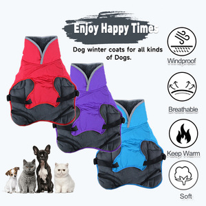 Famicheer BSCI <span class=keywords><strong>pastor</strong></span> alemán Dachshund ropa de invierno chaquetas de perro grande <span class=keywords><strong>para</strong></span> invierno abrigos y chaquetas sólidas modernas 1 pieza/bolsa opp - Product Image 4