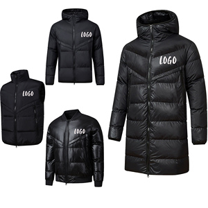 <span class=keywords><strong>Veste</strong></span> d'<span class=keywords><strong>hiver</strong></span> longue pour <span class=keywords><strong>homme</strong></span>, de haute qualité, à capuche, rembourrée en coton épais et chaud, <span class=keywords><strong>veste</strong></span> de football, <span class=keywords><strong>veste</strong></span> d'extérieur noire avec logo personnalisé - Product Image 1