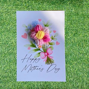 2025 Tarjetas de felicitación Día DE LA MADRE Día del <span class=keywords><strong>Padre</strong></span> Día de San Valentín Flores de ganchillo Tarjetas de felicitación de vacaciones - Product Image 2